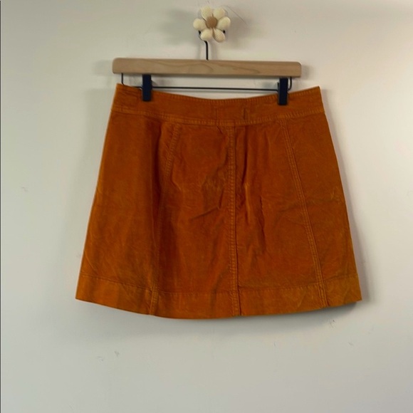 Madewell Orange Mini A-line Skirt Casual - Picture 8 of 8